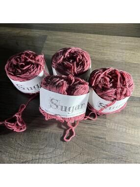 4 Balls Yarn L’Atelier Sugar Dusty Pink/Rose